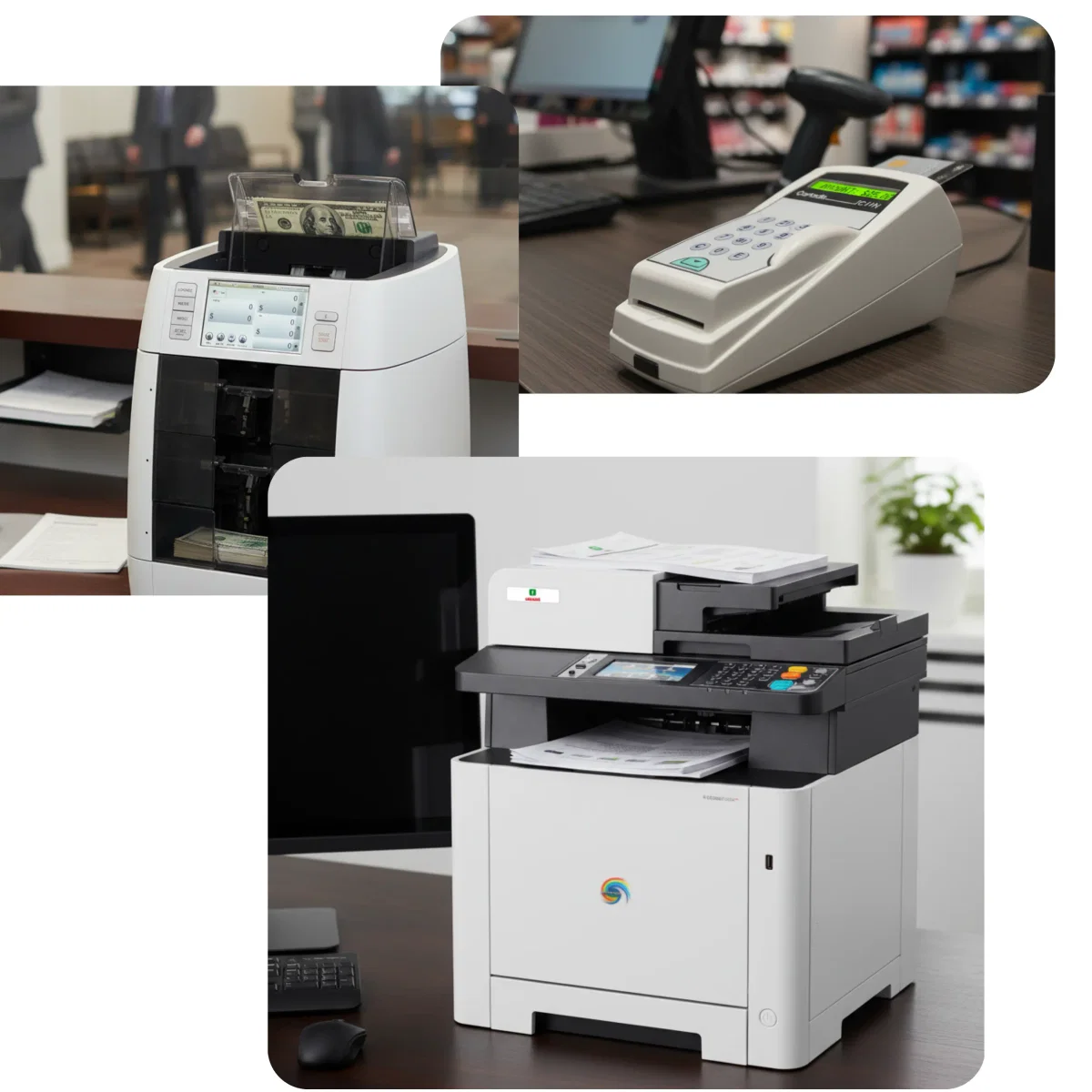 LOS office equipment in use